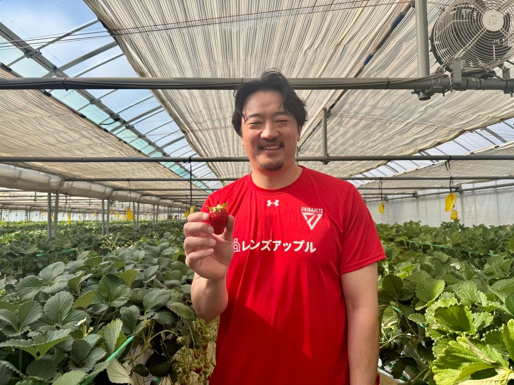 レポート】荒尾岳選手「G.CREW」いちご狩り実施のご報告 | 千葉ジェッツ